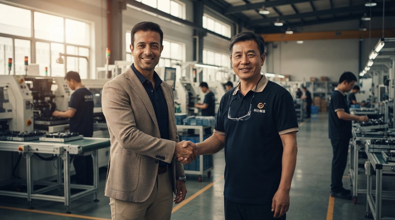 Equipo Agente Importador en fábrica China